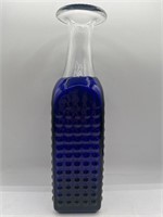 Cobalt blue hobnail Polish art glass