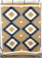 Vintage Native American Navajo Diamond Rug