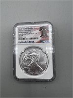 2021-P MS69 $1 Silver American Eagle
