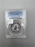 1974-S PCGS MS66 Silver Washington Quarter