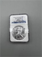 2011-S MS69 $1 Silver American Eagle, Early Releas