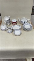 Star tea set sterling China Made in the USA