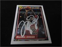 Michael Jordan signed basketball card COA