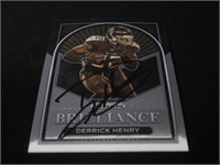 Derrick Henry signed football card COA