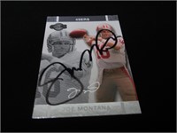 Joe Montana signed football card COA