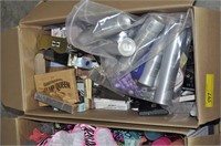 BOX LOT WITH ASST. MAKEUP AND HAIR SPRAYS