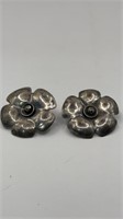 Sterling Floral Earrings