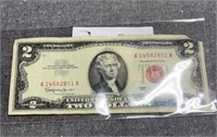 1963 Red Note Two Dollar Bill