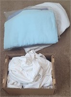 King Sheet Set, 2 Blankets & Mattress Topper