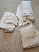 3pc Vintage Cotton Knit Blankets