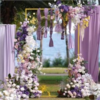 6.6FT Gold Wedding Arches for Ceremony
