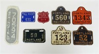 Vintage Bicycle License Plates