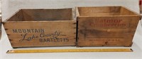 (2) Wooden Crates