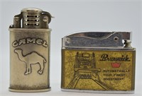2 pcs. Vintage Lighters - Camel & Brunswick