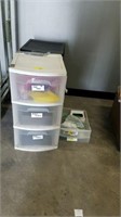 2 3 BIN STERILITE CONTAINERS WITH FLORIST