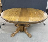 Round Claw Foot Dining Table