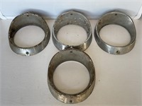 4 x Early Holden Chrome Headlight Surrounds