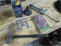 clamps,tool,caulking gun & items