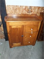 Early Oak Primitive Cabinet
