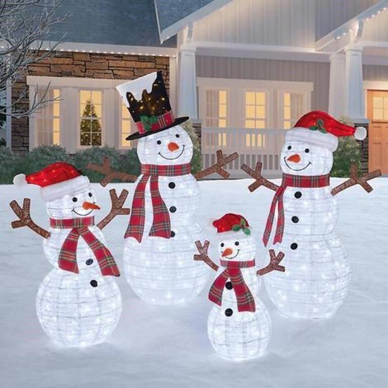 SNOWMAN FAMILY 4 MEMBERS