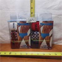 2 NEW IN PACKAGE MENS LOW RISE BRIEFS 3 PK  XL