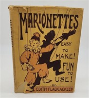 Marionettes by Edith Flack Ackley HC Book w DJ 192
