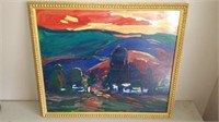 "Monterey" Artist Signed Oil on Board