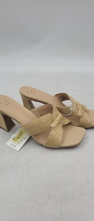 NEW A New Day Tia Straw Slide Mule Sandals Size
