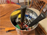 Christmas Bucket of  With Tools and Hardware  K29