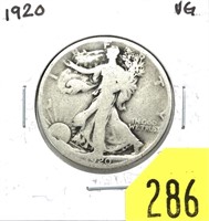 1920 Walking Liberty half dollar
