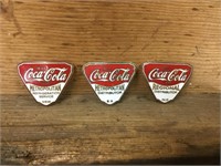 Coca Cola Distributer badges x 3