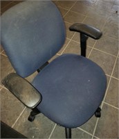 Blue Rolling Desk Chair # 1