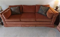 Velvet Couch & love seat excellent condition