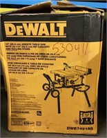 DeWalt 10’ Jobsite Table Saw $649 Retail
