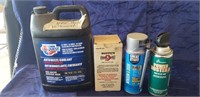 Tray Of Assorted Products (Antifreeze, Gun