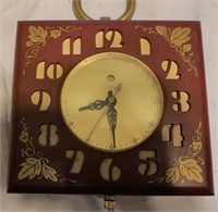 vintage Telechron electric clock;  works