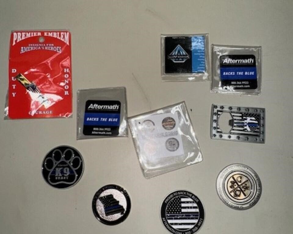 Police Challenge Coin lot & Police Bottle Opener