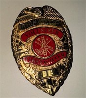 Volunteer Firefighter badge- authentic