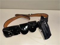 Police Issue Service Belt w/ holster-Leather