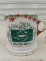 United mine workers shaving mug