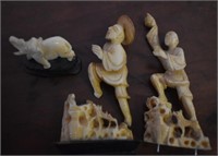 2.5Oriental Figural Carvings