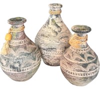 Handmade Mexican Pottery Vases