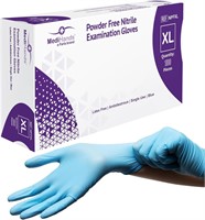 MediHands Nitrile Blue Gloves  Large  100 Pack jus