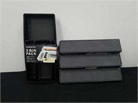 new three bin pack durable organizers and