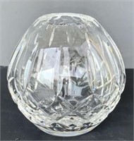 Fine "Waterford" Cut Crystal Rose Bowl Vase