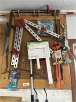 Contents of pegboard