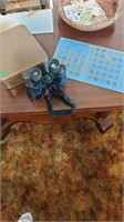 Vintage binoculars &Lincoln pennies