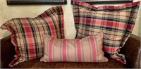 Three Decorative Pillows with Ralph Lauren