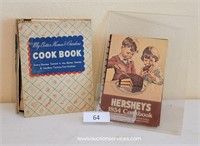 Two Vintage Cook Books & Book Holder