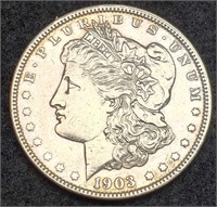 1903 Morgan Silver Dollar, AU55